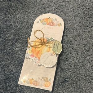 Autumn Pumpkin Notepad Set